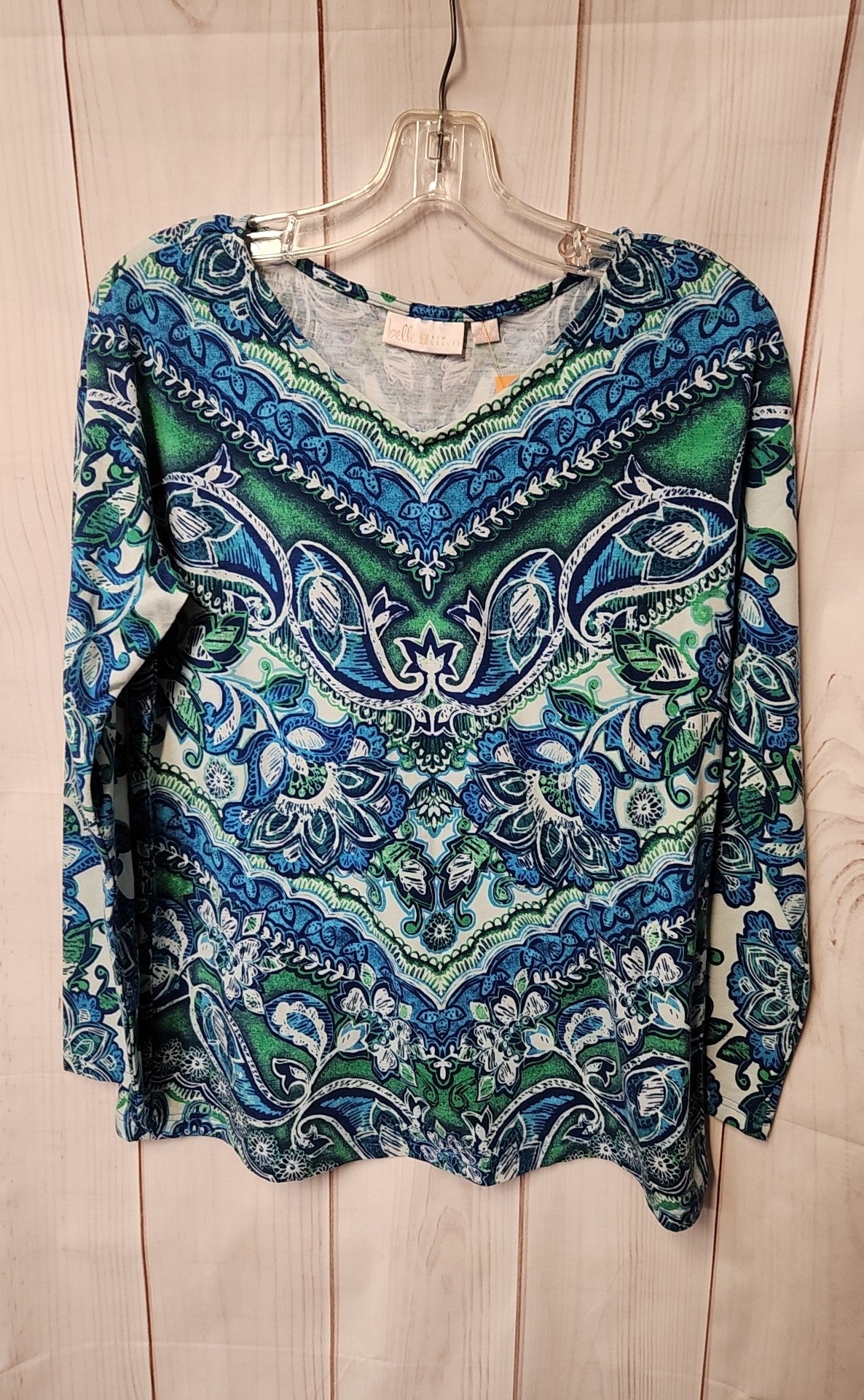 Belle Women's Size XS Blue Long Sleeve Top