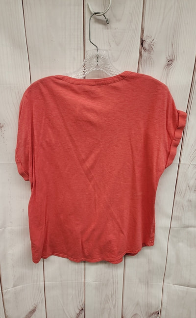 Lucky Brand Women's Size S Red Short Sleeve Top