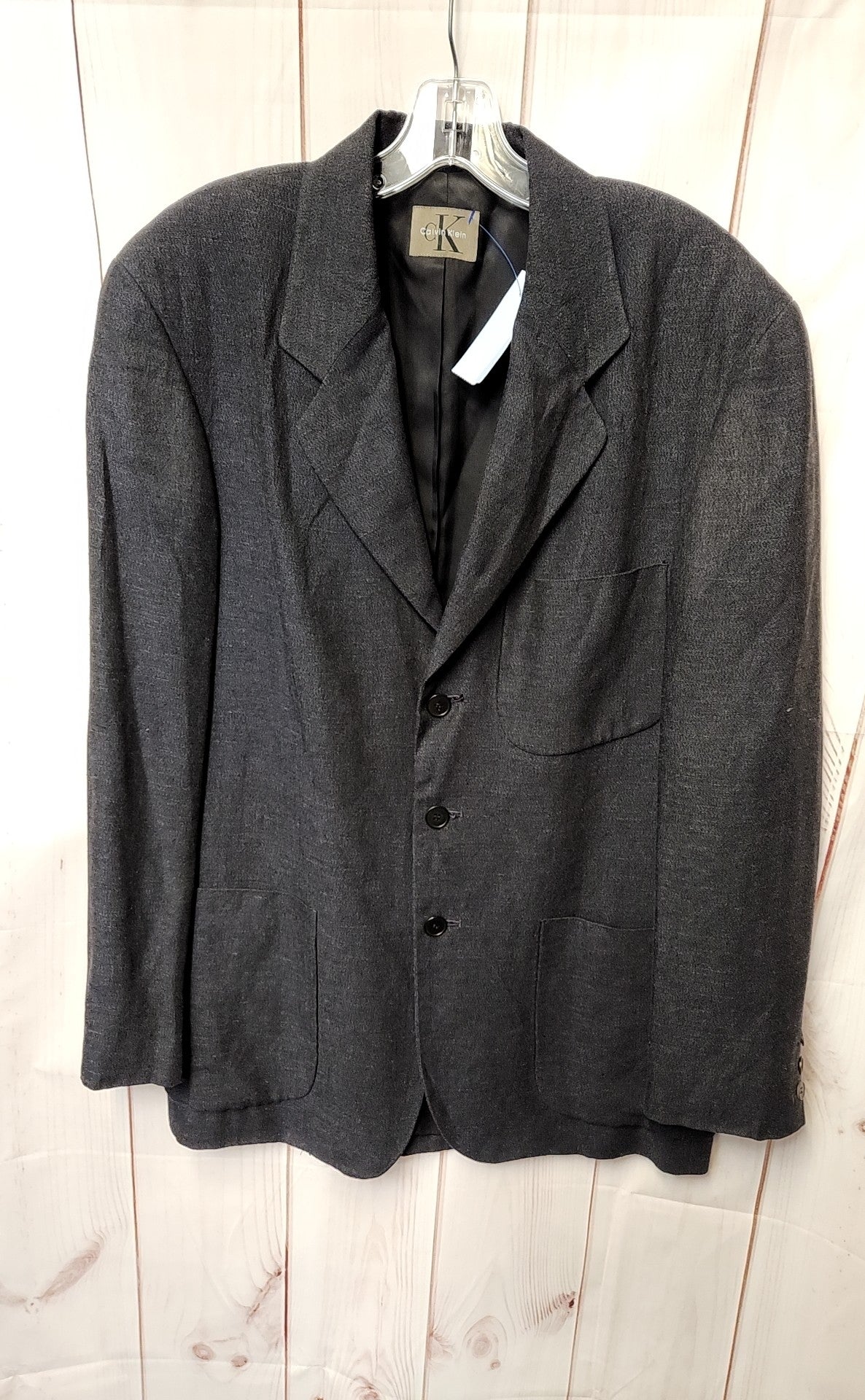 Calvin Klein Men's Size 40 = M Gray Sport Coat