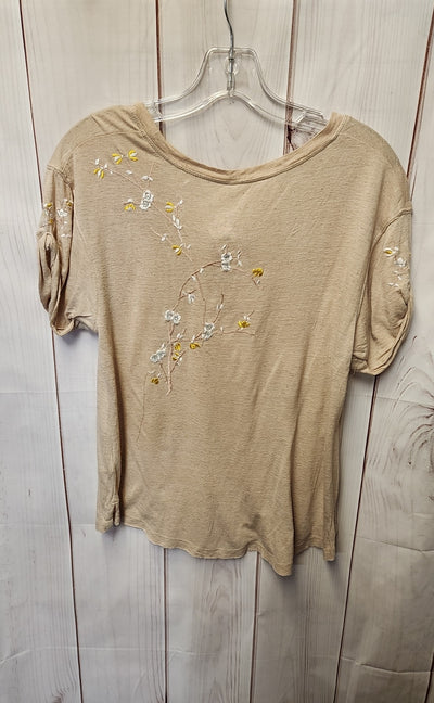 Free People Women's Size XS Brown Short Sleeve Top