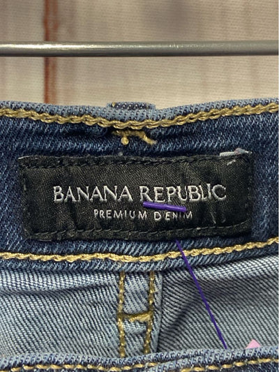 Banana Republic Women's Size 27 (3-4) Blue Denim Jeans Mid Rise Skinny