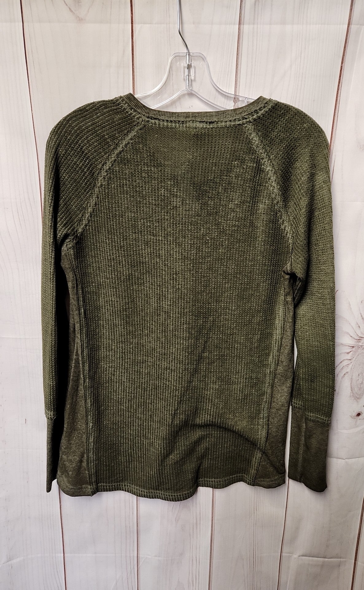 Como Blu Women's Size S Olive Green Long Sleeve Top