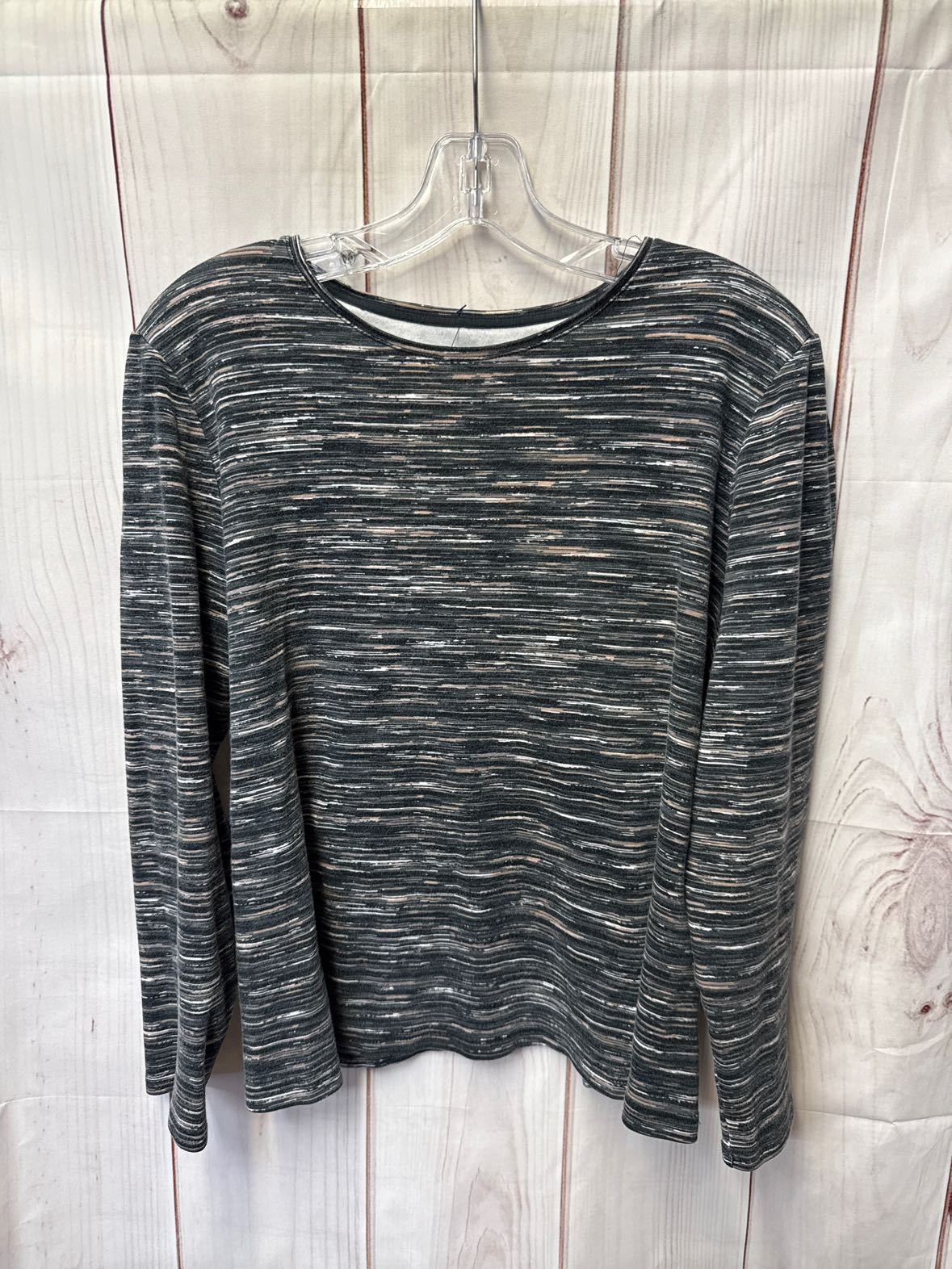 Croft & Barrow Women's Size XL Gray Long Sleeve Top