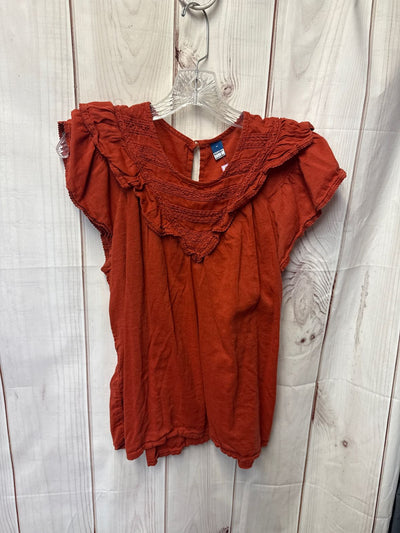 Old Navy Women's Size M Red Short Sleeve Top