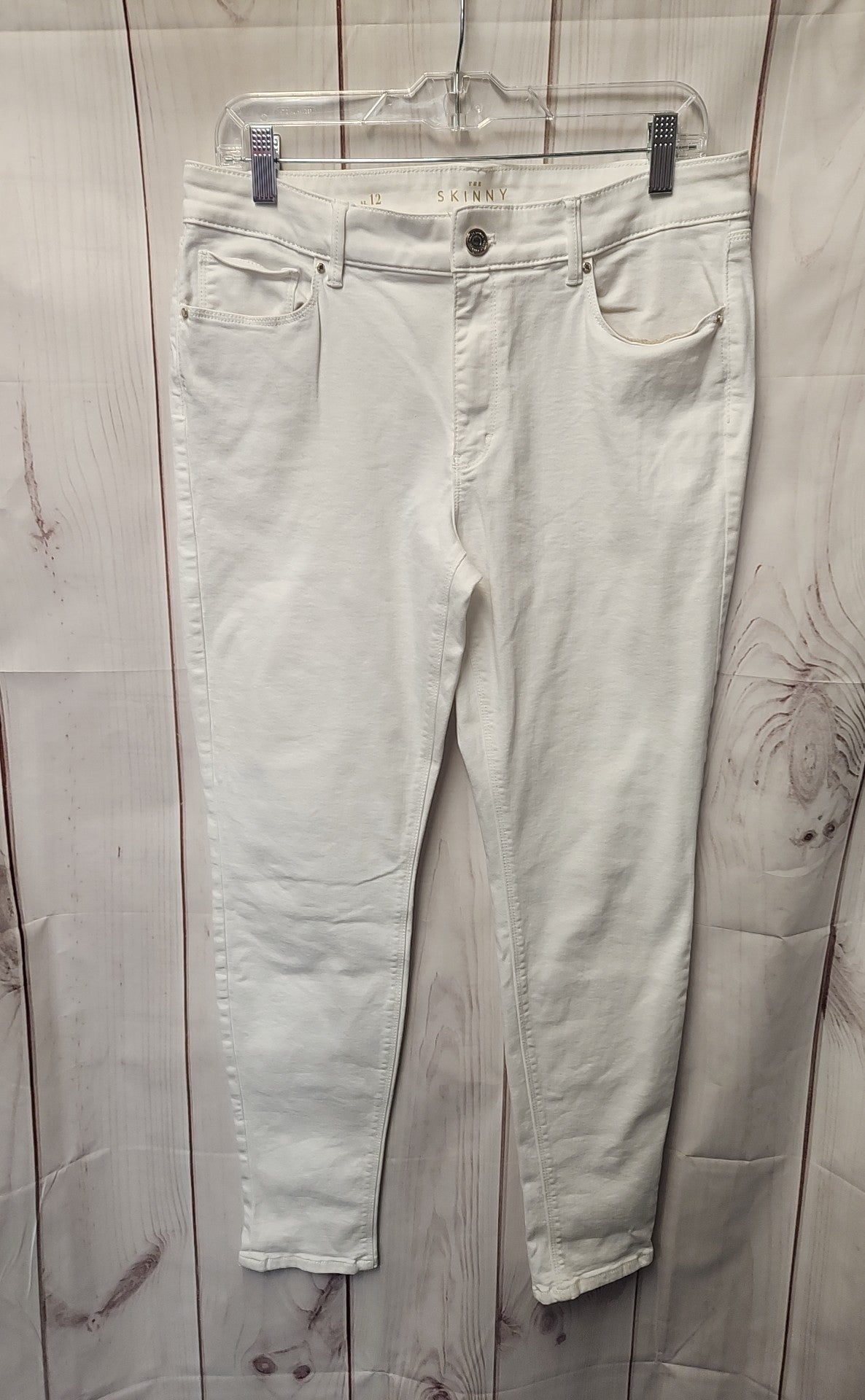 White House Black Market Women's Size 31 (11-12) White Jeans The Skinny