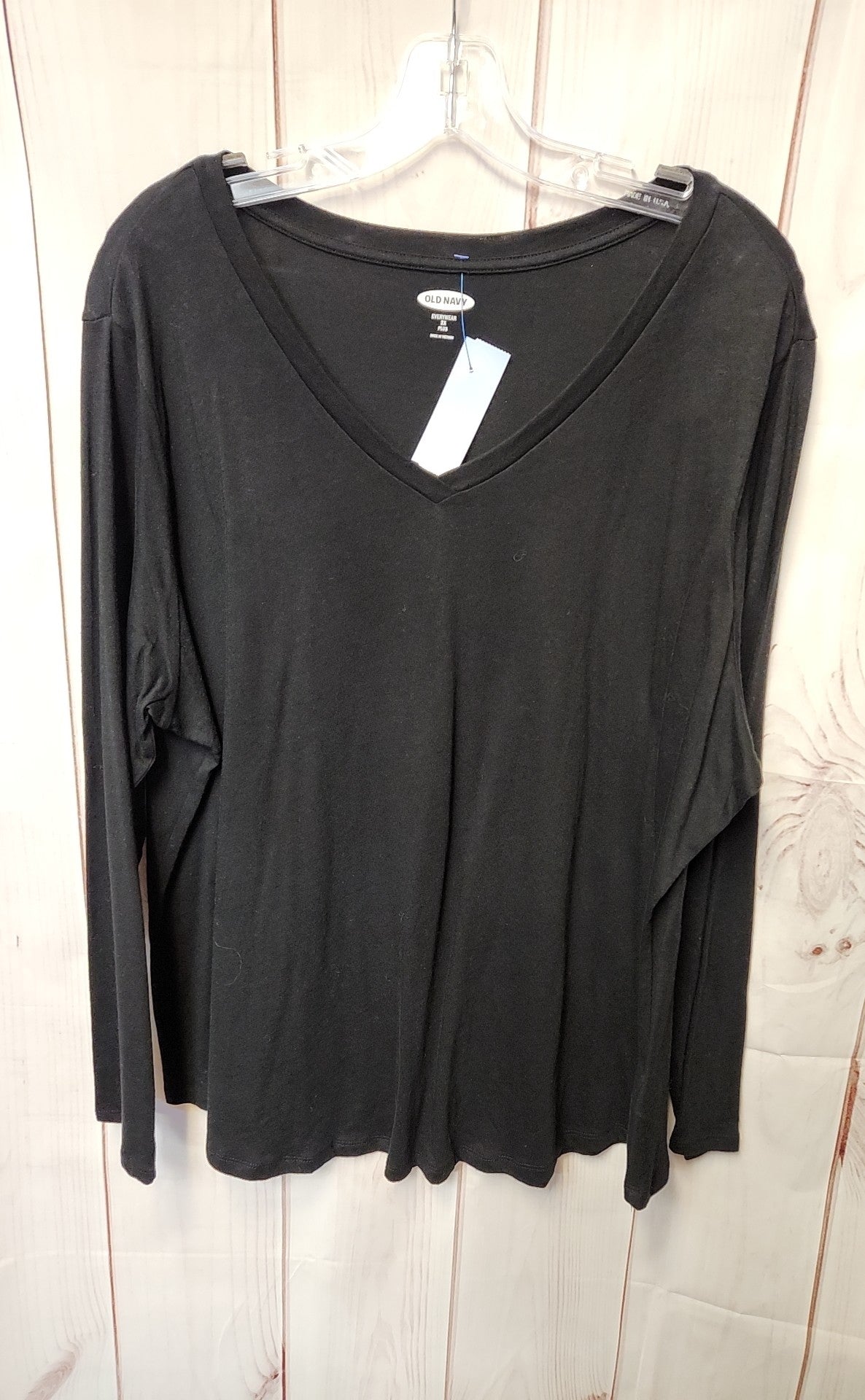 Old Navy Women's Size 2X Black Long Sleeve Top