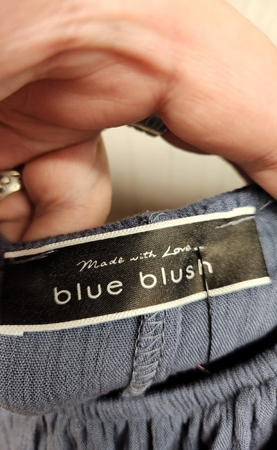 Blue Blush Women's Size S Blue Short Sleeve Top