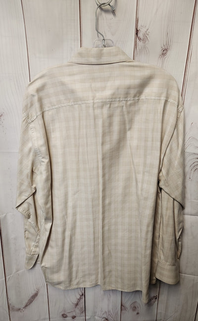 Talbots Men's Size L Beige Shirt