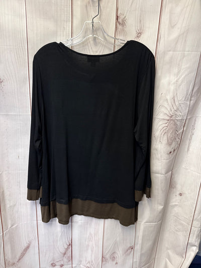 J Jill Women's Size L Black Long Sleeve Top