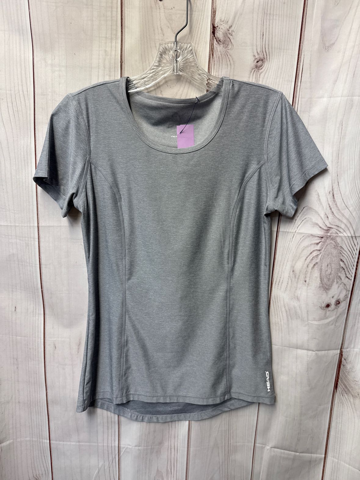 Ahead Women's Size XS Gray Short Sleeve Top