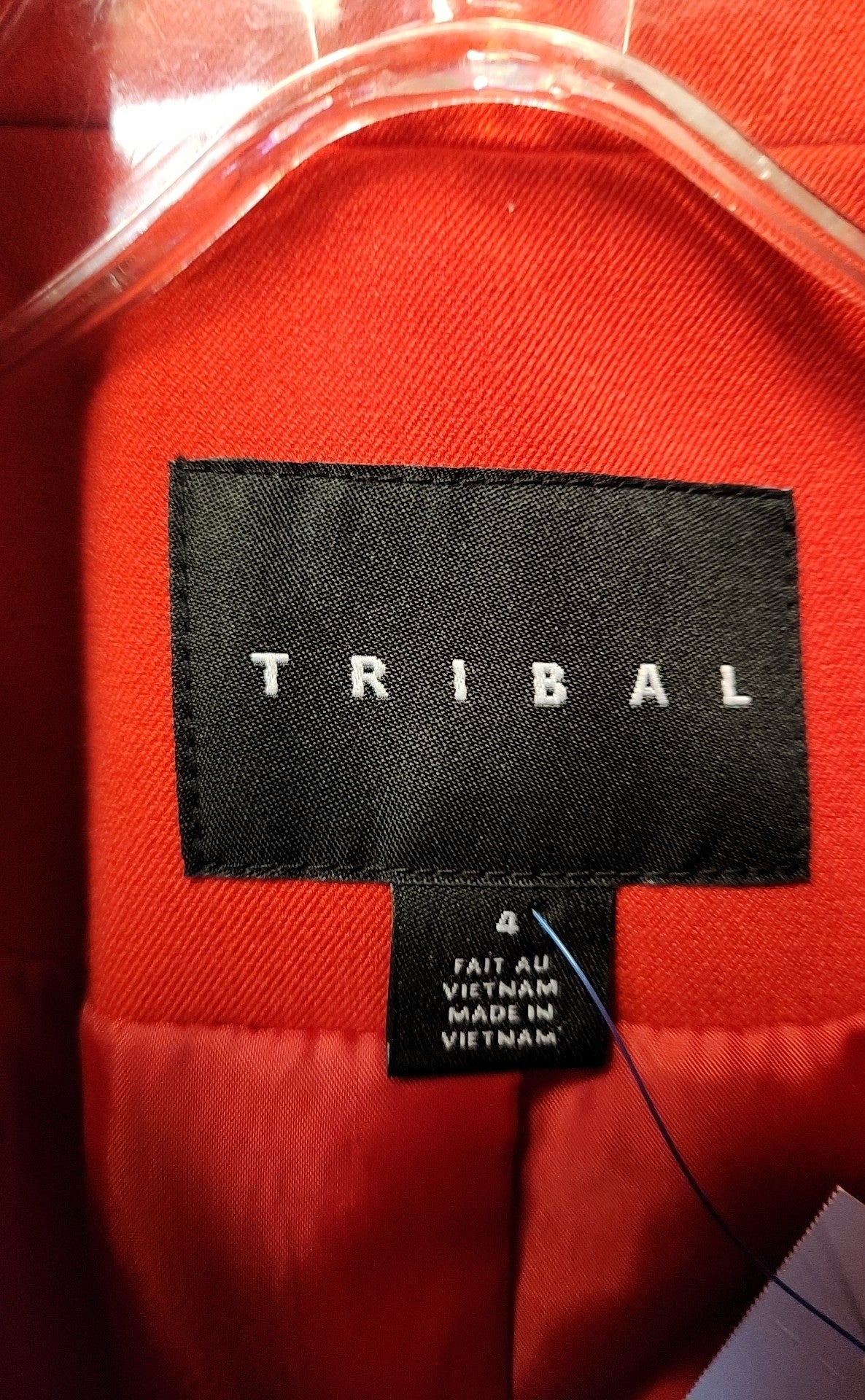 Tribal Women's Size 4 Red Jacket