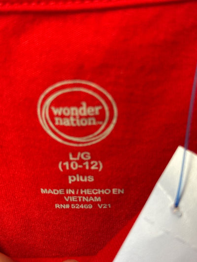 Wonder Nation Girl's Size 10/12 Red Shirt