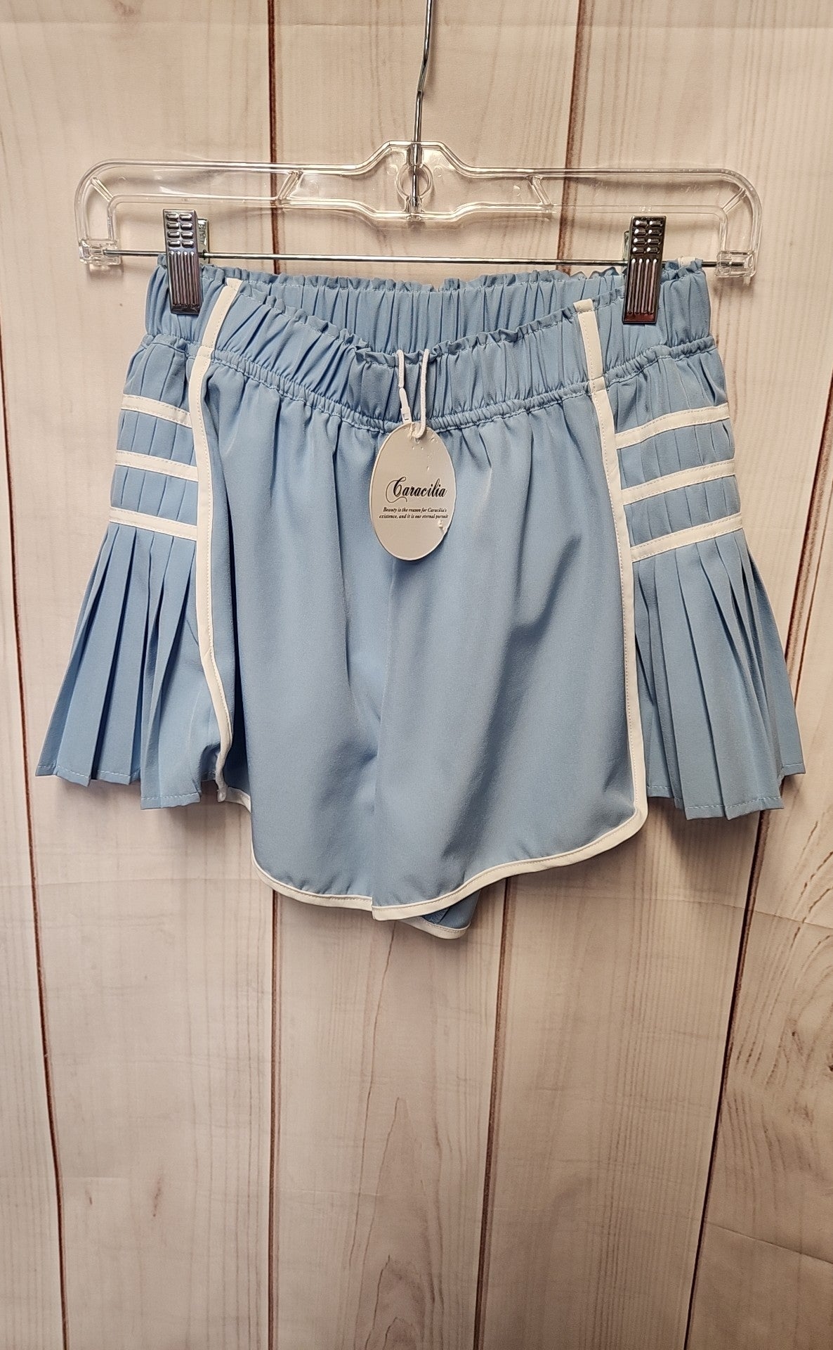 Caracilia Women's Size S Light Blue Active Shorts