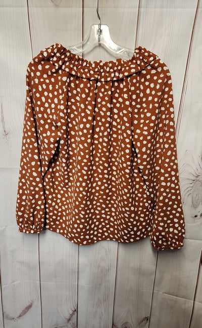 J Crew Women's Size XS Brown Long Sleeve Top