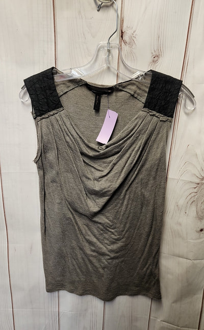 BCBG Maxazria Women's Size 0 Gray Sleeveless Top