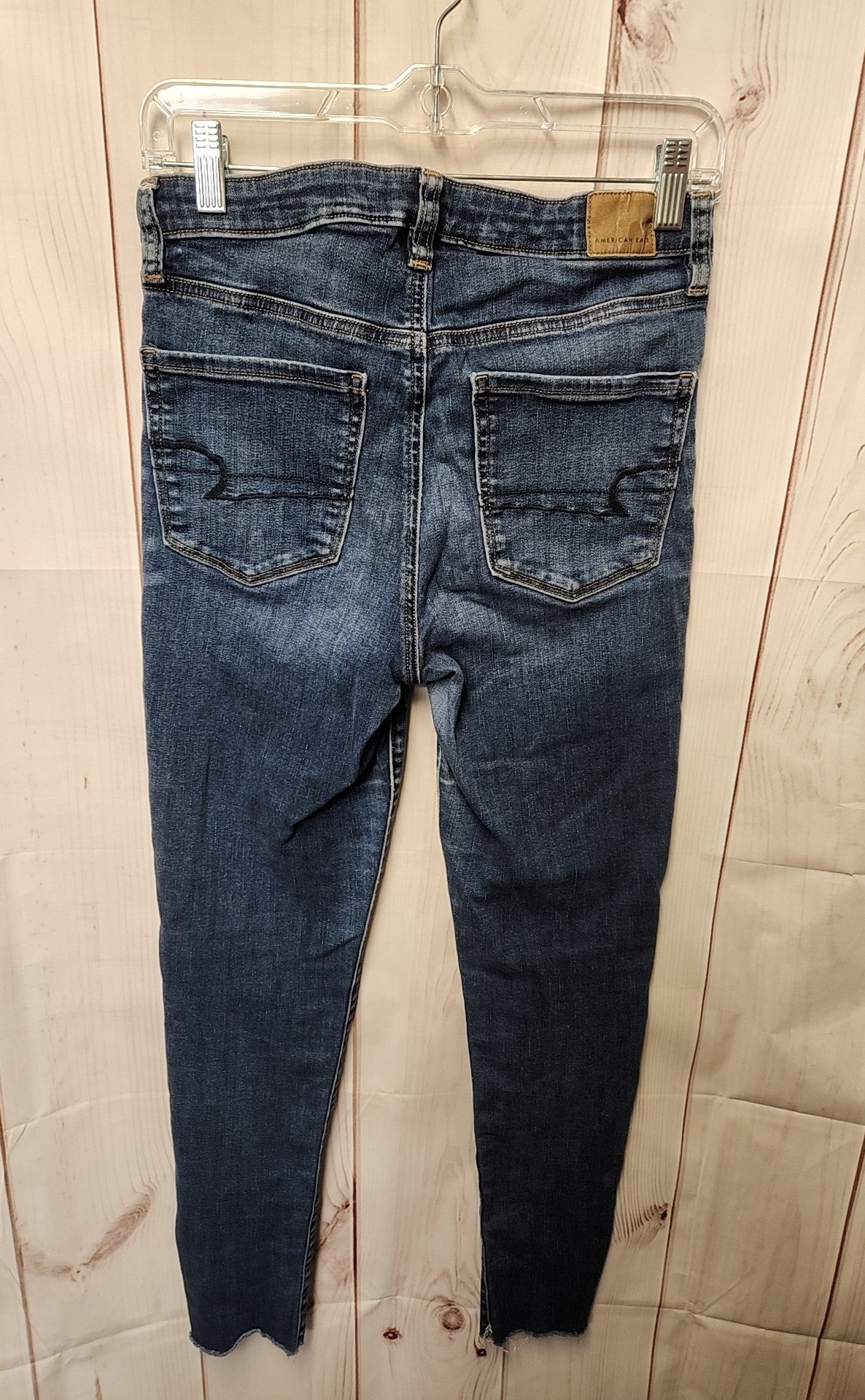 American Eagle Women's Size 28 (5-6) Blue Jeans Super Hi-Rise Jegging Crop