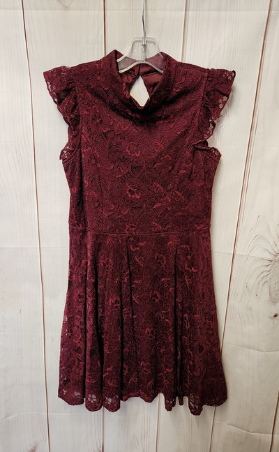 Zenzii Girl's Size 10/12 Maroon Dress