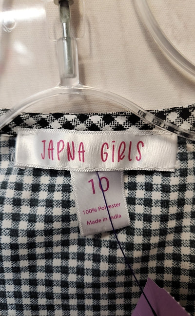 Japna Girl's Size 10 Black & White Dress