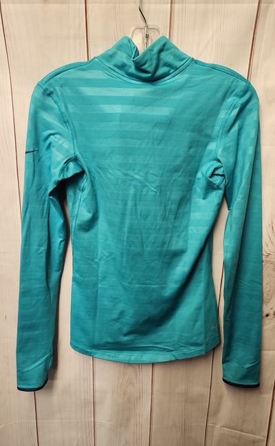 Nike Women's Size S Turquoise Long Sleeve Top