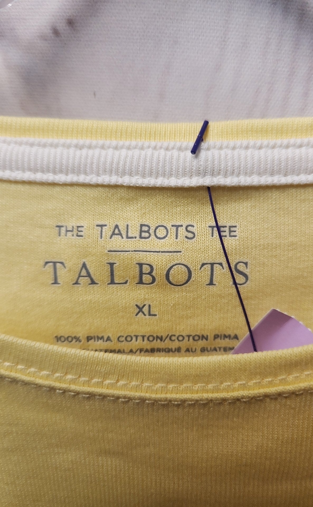 Talbots Women's Size XL Yellow Short Sleeve Top