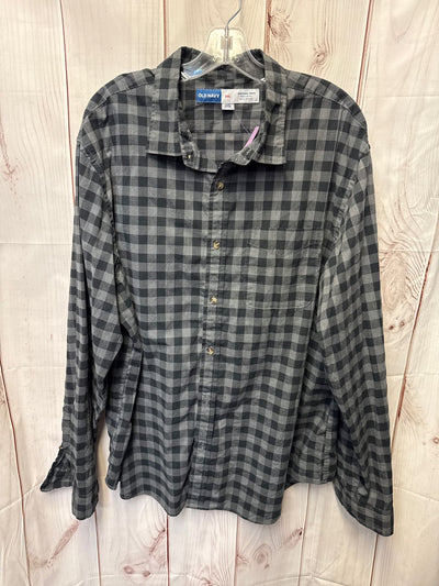 Old Navy Men's Size XXL Gray & Black Shirt