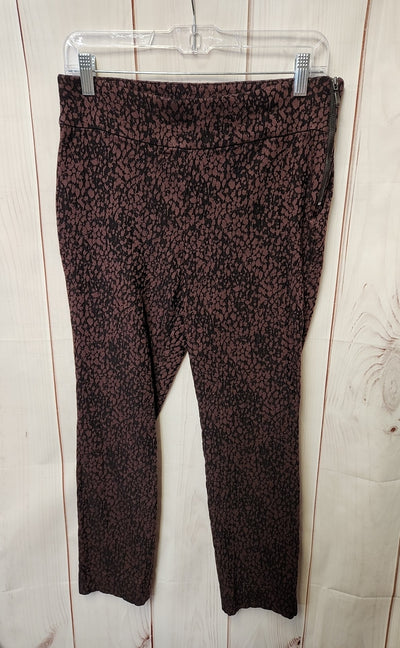 Susan Graver Women's Size 12 Petite Brown Pants