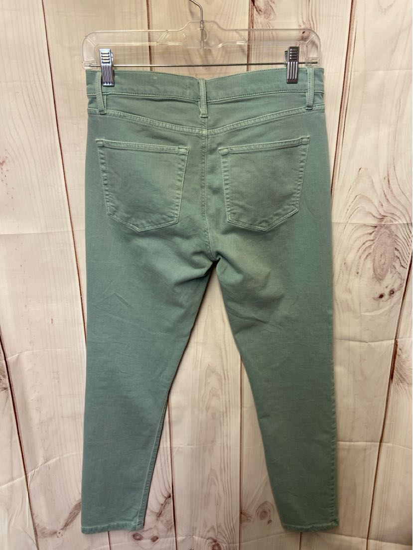 Loft Women's Size 27 (3-4) Green Jeans Skinny Crop