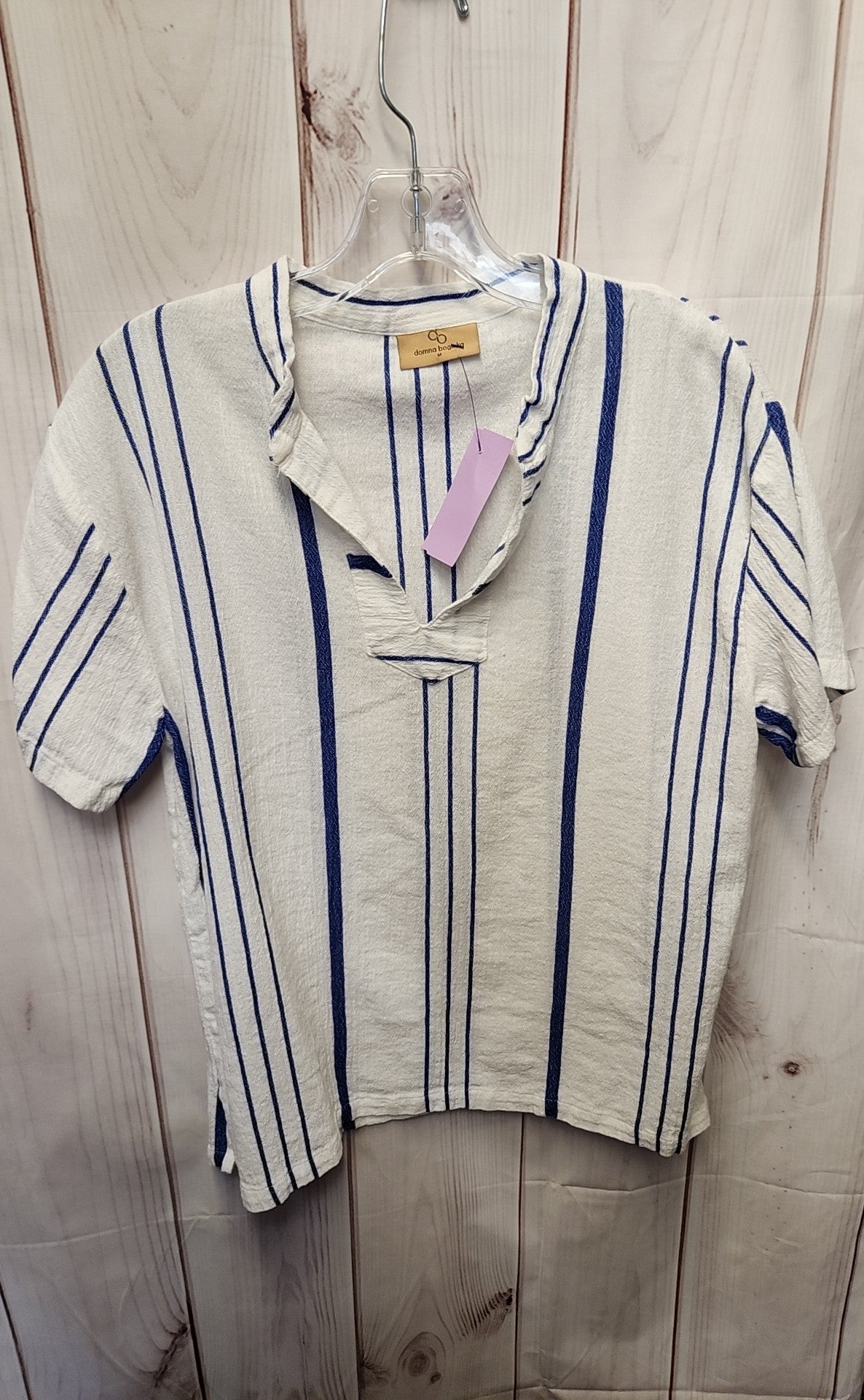 Domna Bogioka Women's Size M White Short Sleeve Top