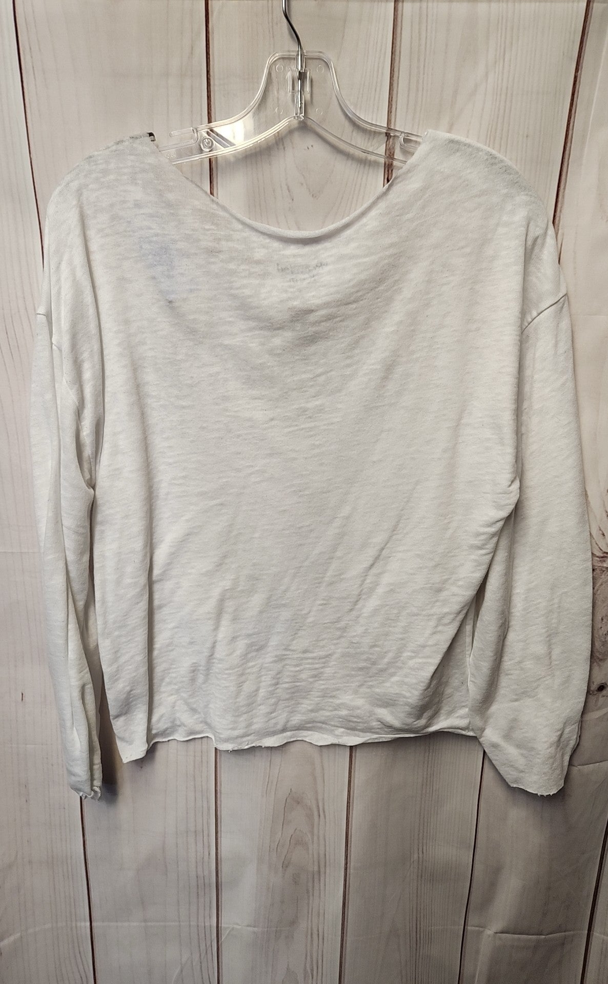 Recycled Karma Women's Size S White Knit Long Sleeve Top