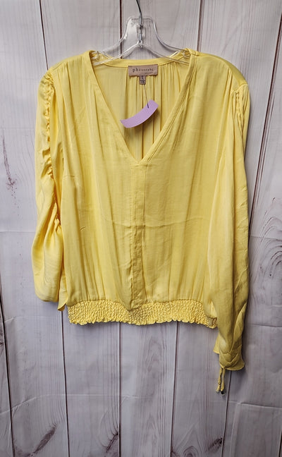 Philosophy Women's Size L Yellow Long Sleeve Top