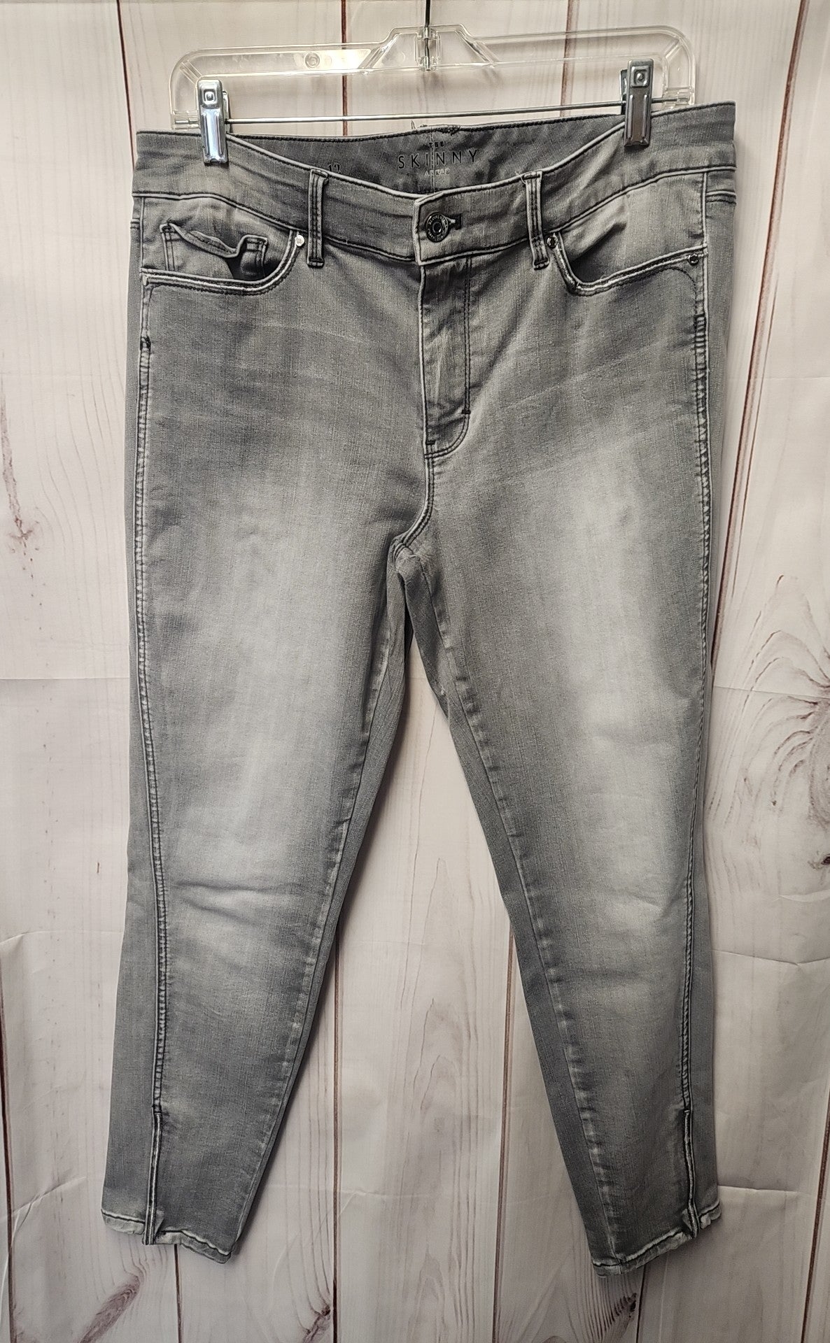 White House Black Market Women's Size 31 (11-12) Gray Jeans The Skinny Ankle