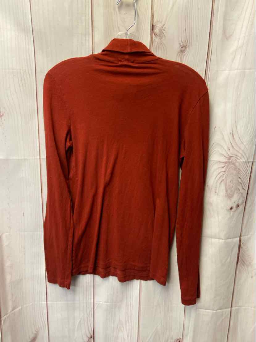 J Crew Women's Size S Red Long Sleeve Top