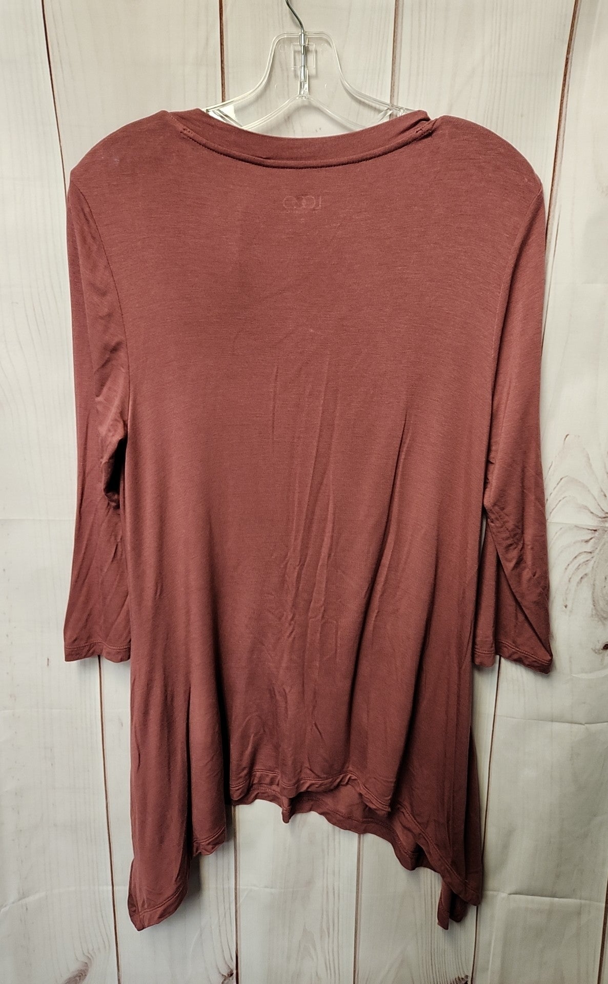 Logo Women's Size S Red 3/4 Sleeve Top