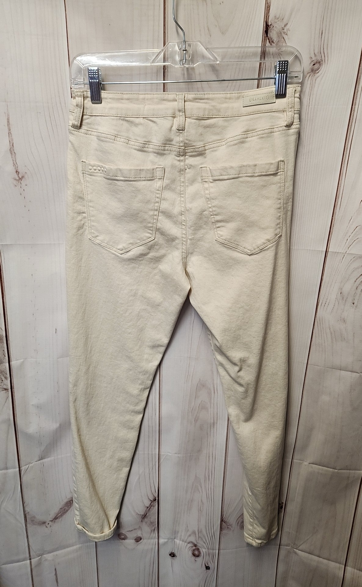 Blank NYC Women's Size 29 (7-8) Cream Jeans Skinny Classique