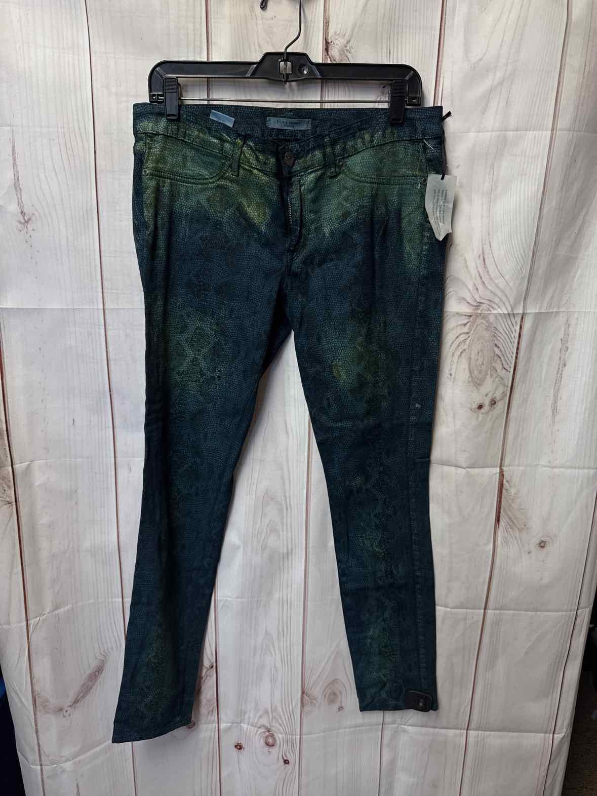 Rich & Skinny Women's Size 31 (11-12) Green Jeans