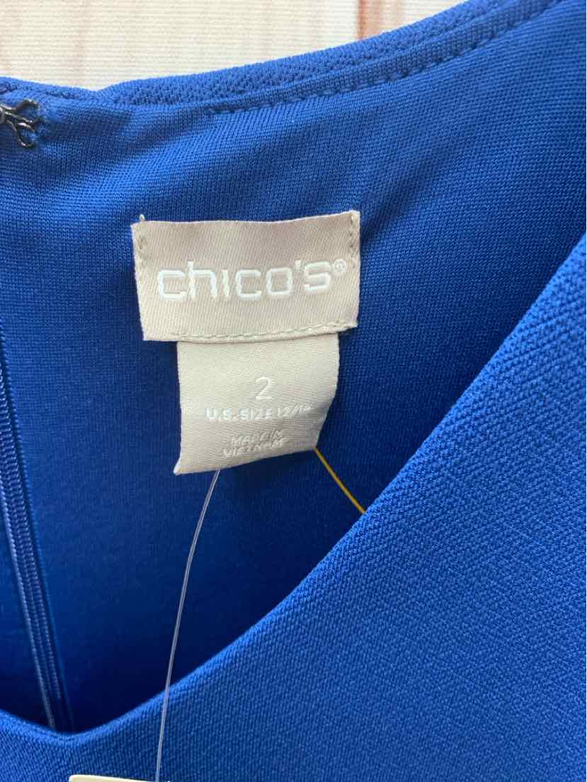 Chico's Women's Size 2 Blue Dress NWT