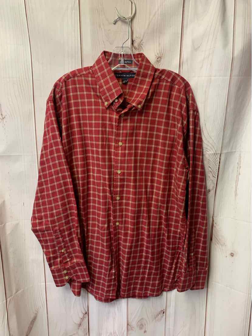 Tommy Hilfiger Men's Size L Red Shirt