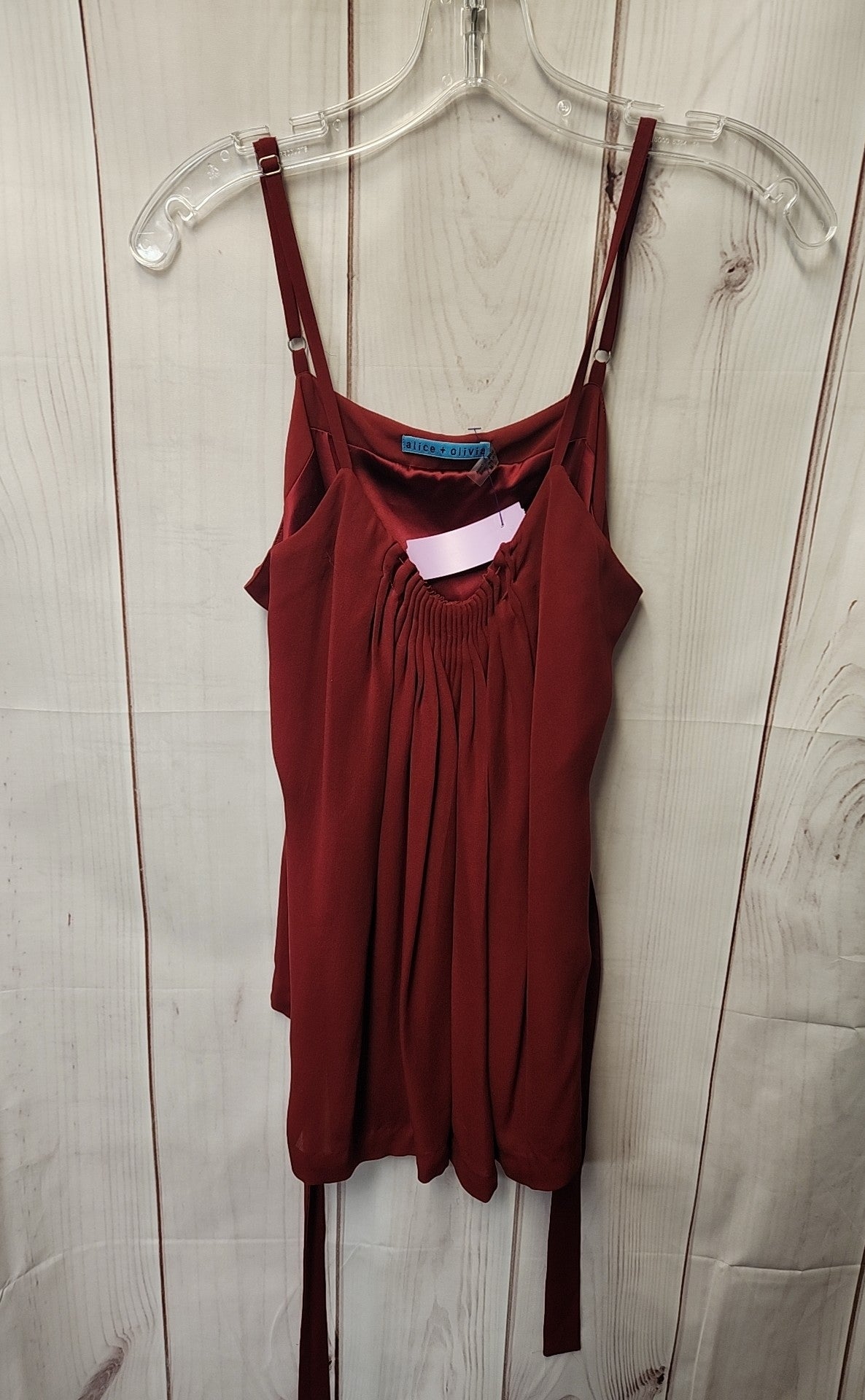 Alice & Olivia Women's Size M Red Sleeveless Top