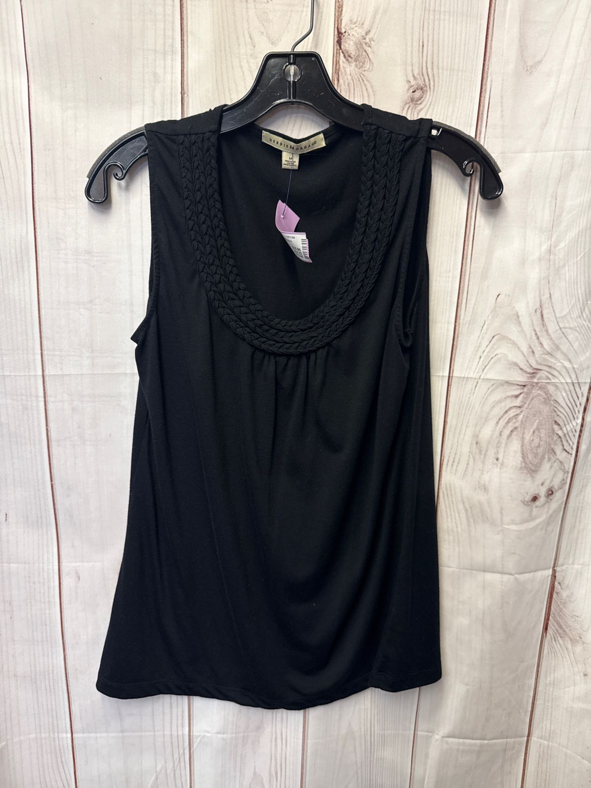 Debbie Morgan Women's Size M Black Sleeveless Top