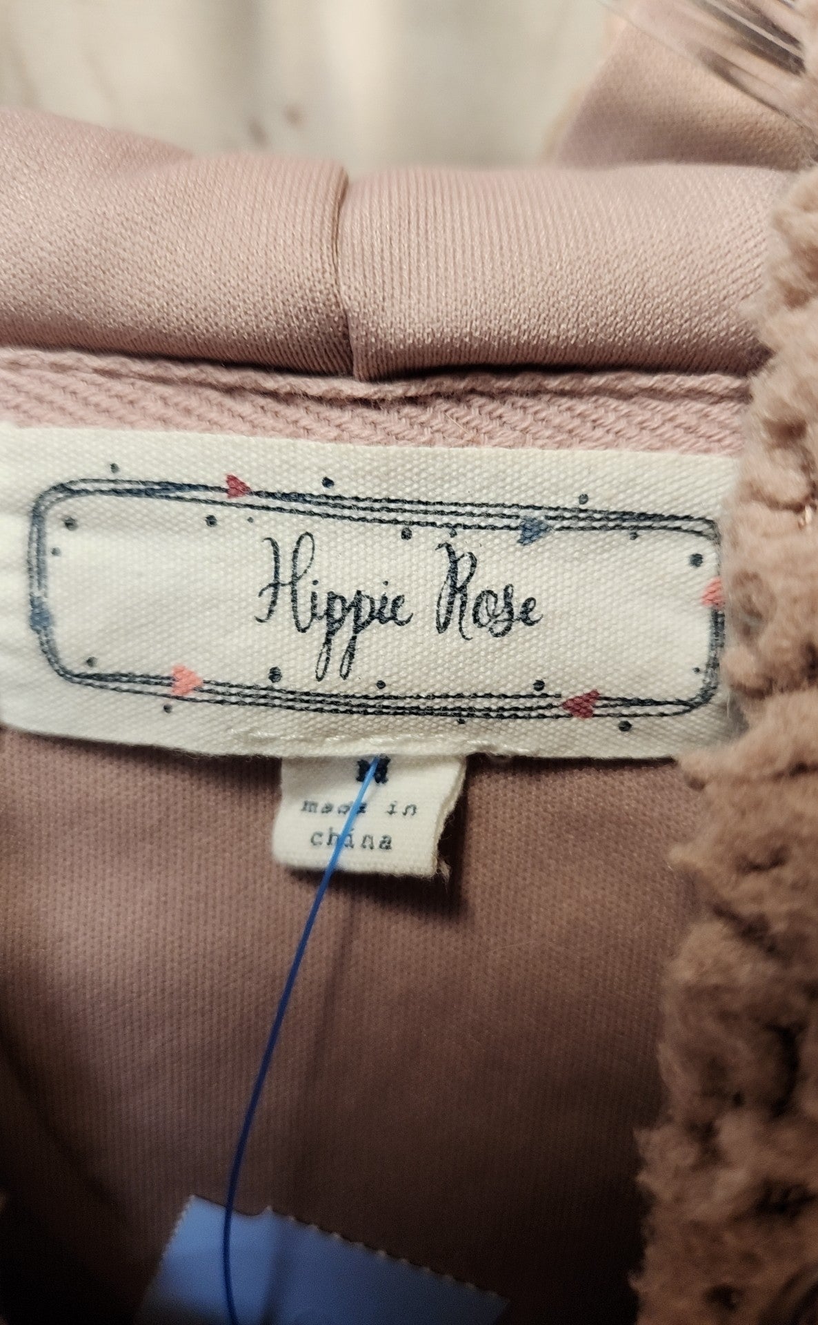 Hippie Rose Women's Size S Pink Hoodie