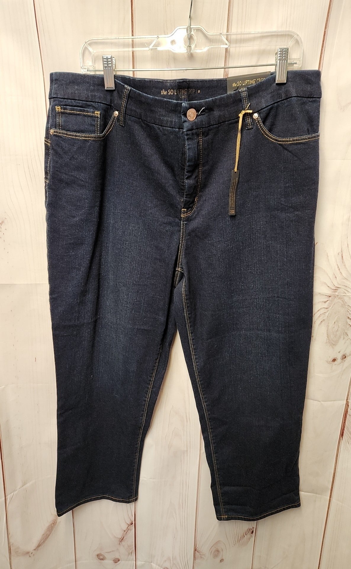 Chico's Women's Size 3 = US 16 Blue Jeans the So Lifting Crop