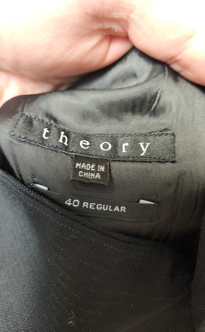 Theory Men's Size 40 = M Black Sport Coat