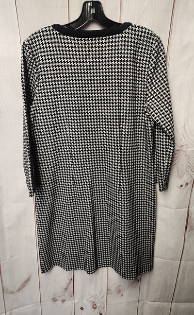 Talbots Women's Size 8 Black & White Dress