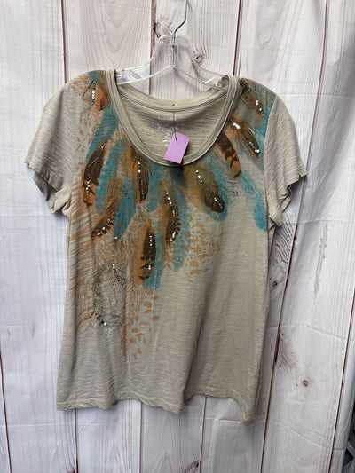 Sonoma Women's Size M Brown Short Sleeve Top