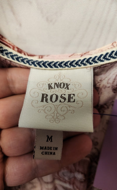Knox Rose Women's Size M Pink Floral Dress