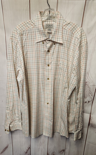 LL Bean Men's Size XL Beige Shirt