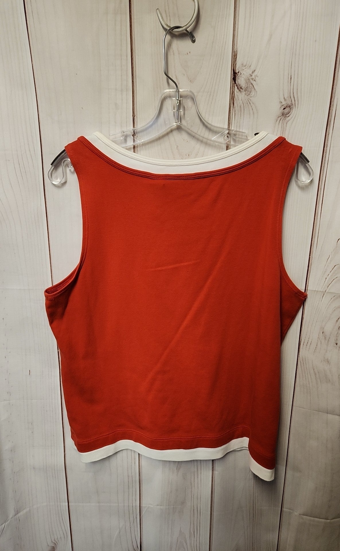 Chico's Women's Size L Orange Sleeveless Top