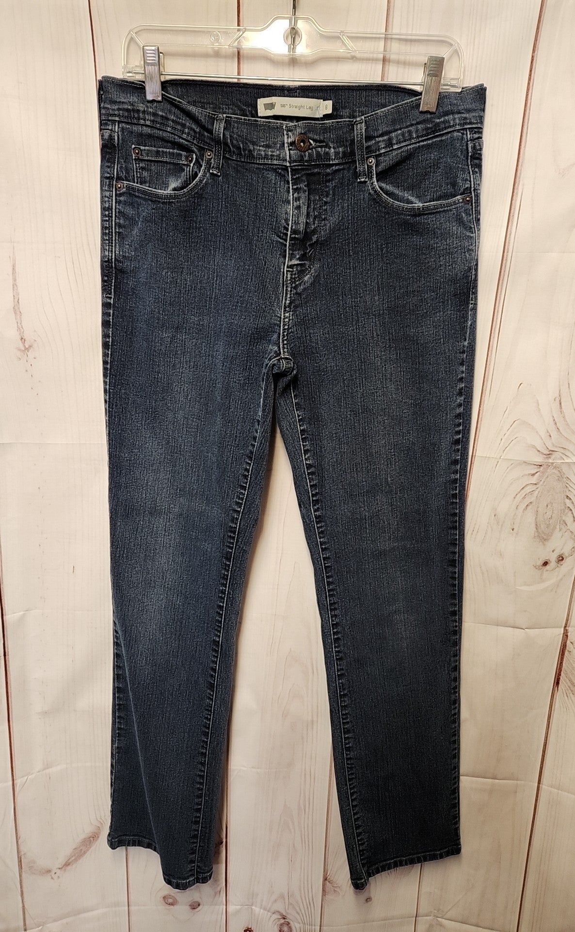 Levis Women's Size 29 (7-8) Blue Jeans 505 Straight Leg