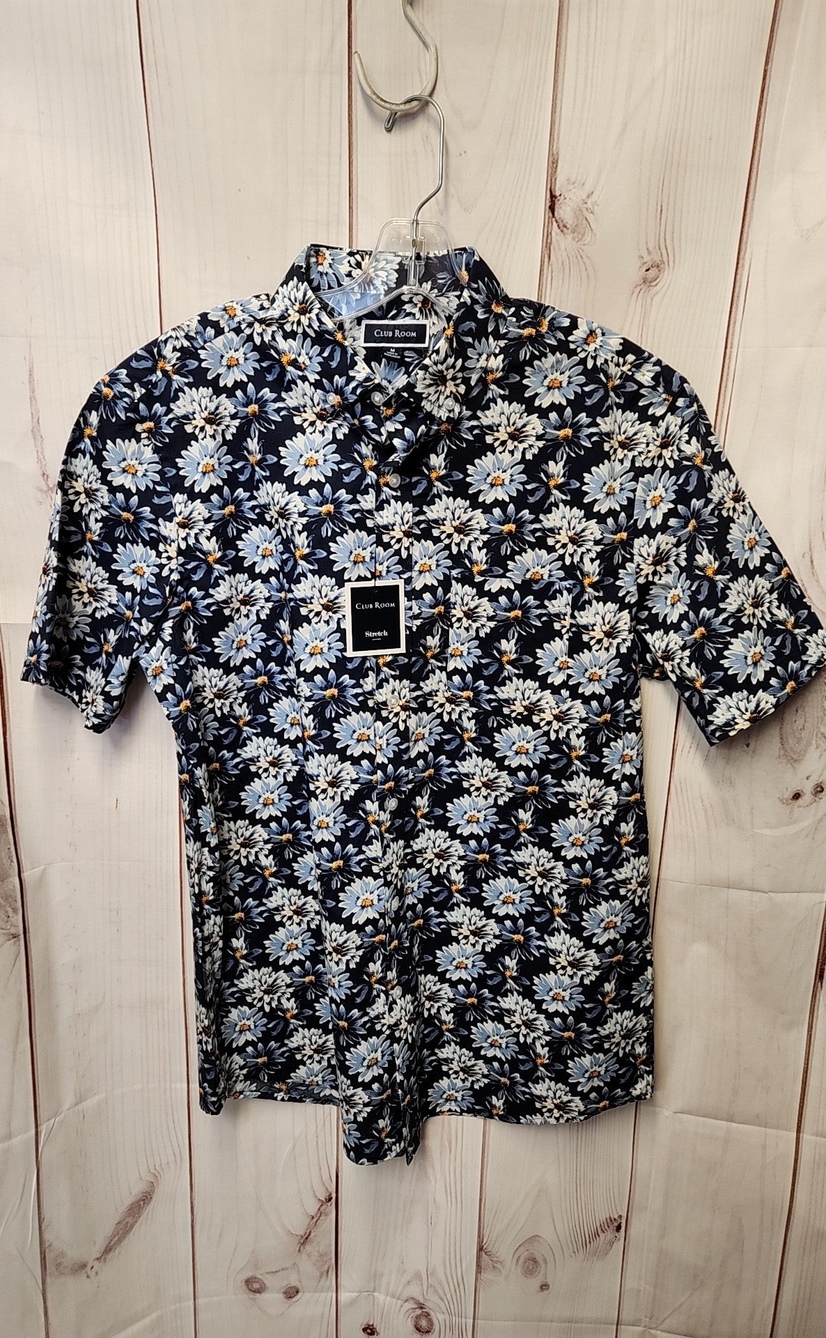 NWT Club Room Men's Size M Navy Floral Shirt