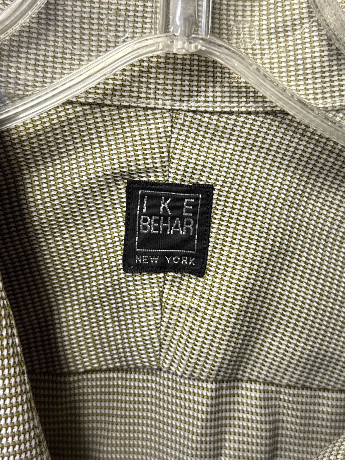 Ike Behar Men's Size L Beige Shirt